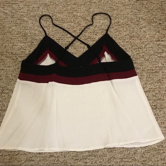 F21 // Cropped  Colorblock Tank - Picture 4 of 6